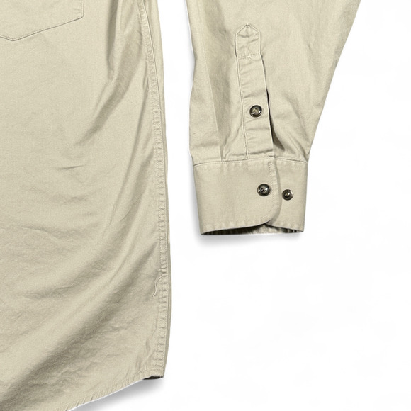 Panhandle Slim Shirt Adult MEDIUM Brown Western Cowboy Stone Pearl Snap - Picture 6 of 9